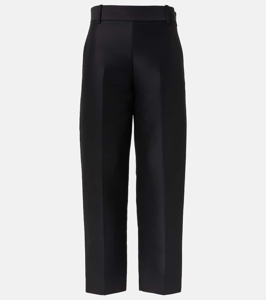 パンツ KHAITE Women Straight Pants 31564092W4092 200 BLACK Khaite Womens Lennerd Pant in Black | Size 2 | 31534092W4092