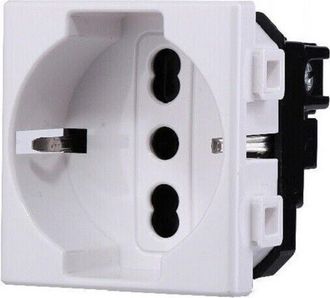 Trade Shop Trade Shop - Serie Bticino Frutti Matix Compatibile Presa Schuko Lan Pulsante Deviatore Usb
