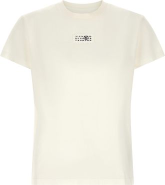 Maison Margiela MM6 Maison Margiela Witte Katoenen T-shirt