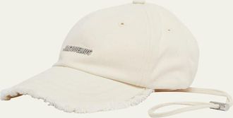 Jacquemus Mens The Artichaut Fringe Baseball Cap