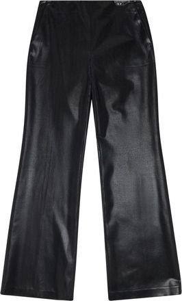 Diesel mid-rise flared trousers - women - Polyester/Elastane/Fabric - 42 - Black