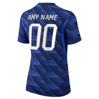 Nike FFF 2026/27 Match Home Nike Womens Aero-FIT Soccer Authentic Custom Jersey By You in Blue | NN203948246-CUS