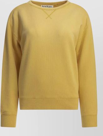 Acne Studios crew neck sweatshirt ribbed cuffs hem