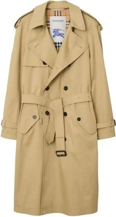 Burberry Gabardine Trench Coat - Mens - Cotton/Viscose/Calf Leather