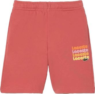 Lacoste Kids Logo Jersey Shorts Red 10 Years