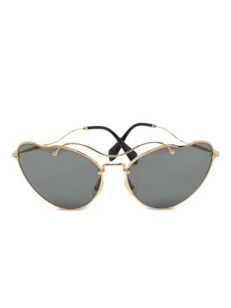 Miu Miu butterfly sunglasses - Gold