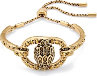 Kurt Geiger Chelsea Eagle Head Slider Cuff Bracelet in Brass at Nordstrom