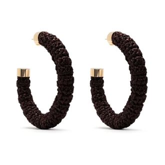 Jacquemus Raphia Hoop Earrings