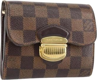 Louis Vuitton Pre-owned Vintage Canvas Portemonnee - Dames - Vintage Accessoires - Bruin - ONE Size - Vintage