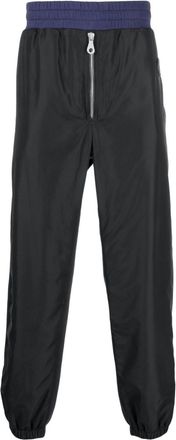 Moschino colour-block track pant - men - Cotton/Polyester - 46 - Blue
