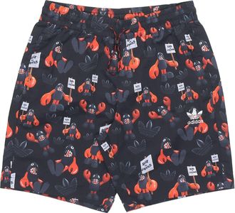 adidas Mens adidas Casual Cozy Sports Black Shorts HA4697
