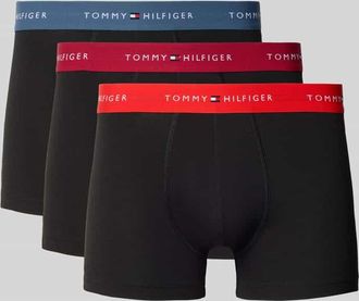 Tommy Hilfiger Trunks aus Baumwoll-Mix im 3er-Pack in Rot, Gr&ouml;&szlig;e XXL