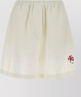Prada linen knee-length shorts
