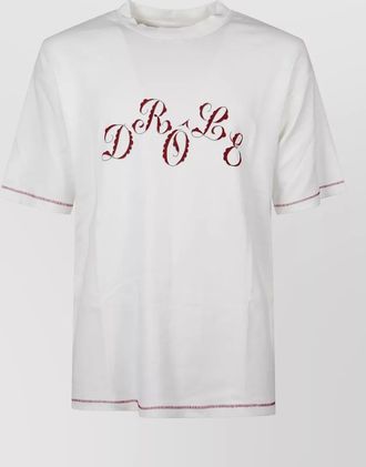 Drôle de Monsieur graphic print crew neck t-shirt