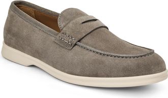 Bruno Magli Patrizio Penny Loafer in Grey Suede at Nordstrom, Size 11.5