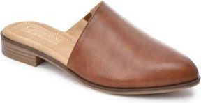 Catherine Malandrino Asymmetric Mule Flat in Dark Brown Smooth at Nordstrom Rack, Size 6.5