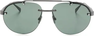 Bulgari Occhiali da sole geometrici - Nero