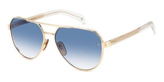 David Beckham DB 1121/G/S Asian Fit LOJ/08 Mens Sunglasses Gold Size 61