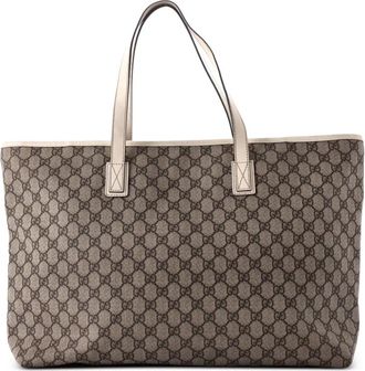 Gucci Plus GG Coated Canvas Large tote bag - Bruin
