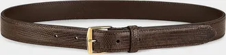 Nili Lotan Sloane Croc-Embossed Leather Belt