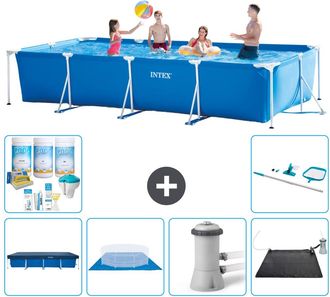 Intex Piscina Con Estructura Rectangular - 450x220x84 Cm - 7-piezas Scb97