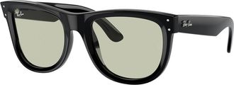 Ray-Ban RBR0502SF Wayfarer Reverse Asian Fit 6677/2 Mens Sunglasses Black Size 53