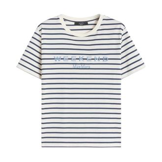 Max Mara Dames, Tops, Blauw, Maat: XL Katoen
