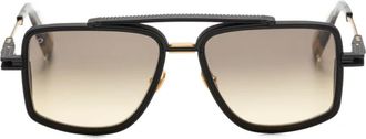 T HENRI Mulsanne rectangle-frame sunglasses - Black