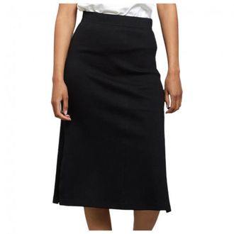 Dedicated Rib Skirt Kvarnvik Jupe f&uuml;r Damen | schwarz