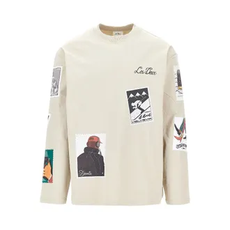 Les Deux Printed cotton T-shirt Man XL