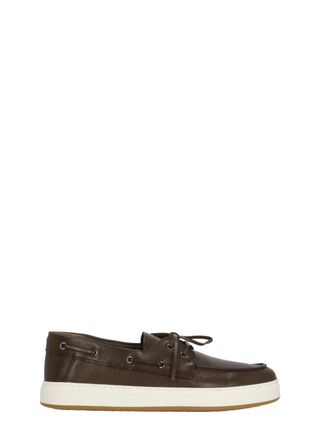 Hogan Brown H-Tv Front Laces Loafers