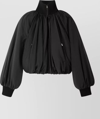 Jacquemus bomber jacket pallone high collar design