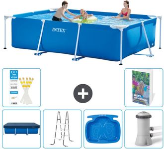 Intex Piscina Con Estructura Rectangular - 300x200x75 Cm - 7-piezas S140