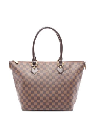 Louis Vuitton 2010 Saleya MM handbag - women - PVC/Calf Leather - One Size - Brown