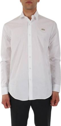 Karl Lagerfeld Casual Shirts - Heren - Casual Overhemden - Wit - M - Overhemden