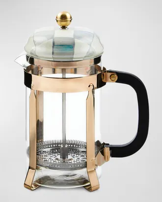 MacKenzie-Childs Sterling Check French Press