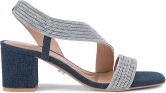 Carvela Womens Gala Block Jewel 60 Heels - Blue material_Synthetic - Size UK 3