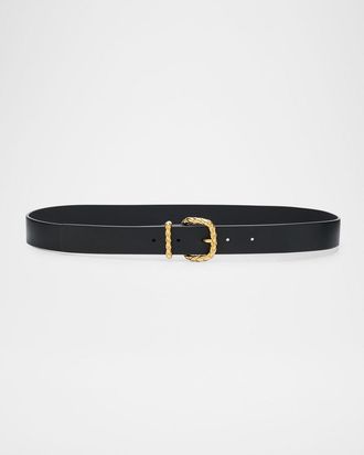 Bottega Veneta Coaxial Leather Belt