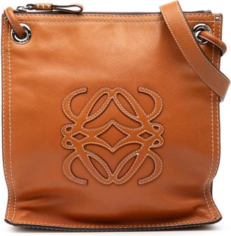 Loewe Pre-owned Loewe Leather Anagram Crossbody 0YWRS68UJ07G1LAB