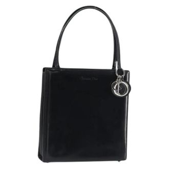 Dior Pre-owned Handbags, female, Black, Size: ONE SIZE Pre-owned Vintage Leather Hand Bag