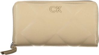 Calvin Klein Beige Damesportemonnee met RFID-bescherming - Dames - Portefeuilles - Beige - ONE Size - Accessoires