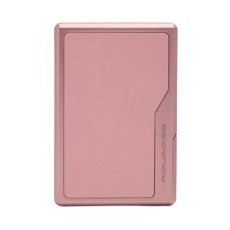 Piquadro Accessoires, Dames, Roze, ONE Size, Katoen, Metalen en lederen Mag Safe kaarthouder met RFID-bescherming
