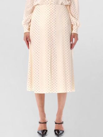 Valentino Garavani silk high-rise flared midi skirt