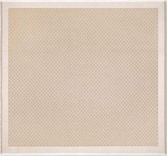 Gucci GG Silk Wool Shawl, White, Wool