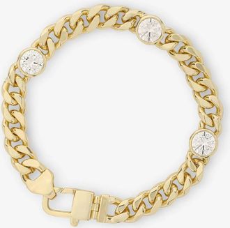 Melinda Maria Womens Julian Triple Diamond Bracelet In Gold