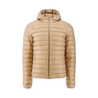 Jott Heren donsjas met capuchon - Heren - Winterjassen - Bruin - 4XL - Denim - Jassen