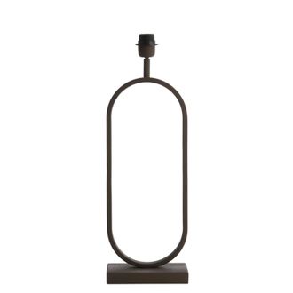Light & Living L&aacute;mpara De Mesa - Jamiri - Marr&oacute;n - Metal - - Light&living