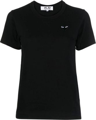 Comme Des Gar&ccedil;ons Dames, Tops, Zwart, Maat: XS Leer