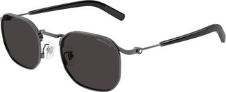 Montblanc MB0459S 001 Mens Sunglasses Gunmetal Size 50