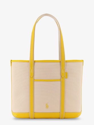 Ralph Lauren Canvas shoulder bag with embroidered logo on the front - POLO RALPH LAUREN - gender_Woman